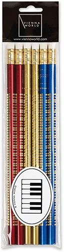 Assorted Keyboard Pencil Set (6 pcs)