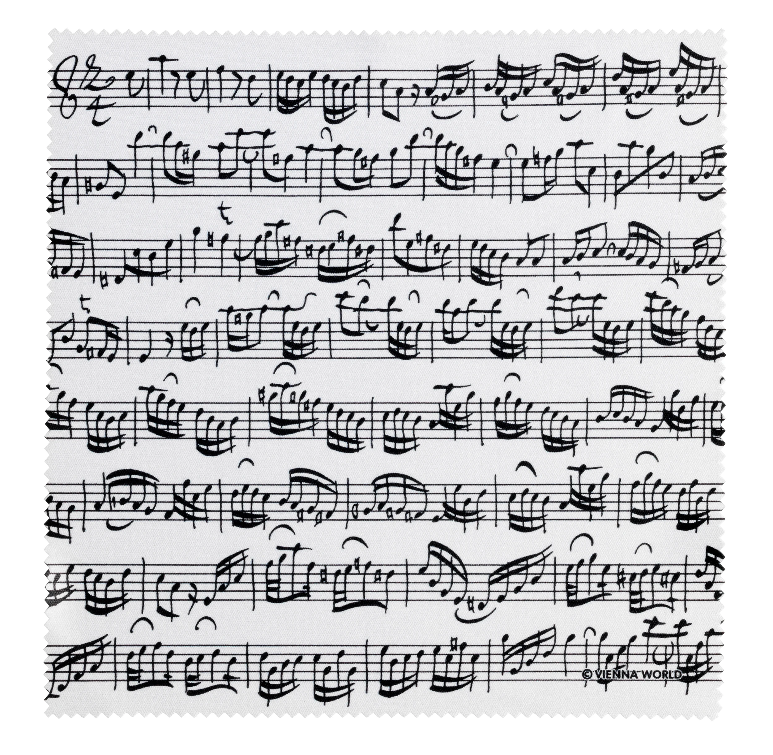 White Sheet Music Eyeglass Cleaning Cloth