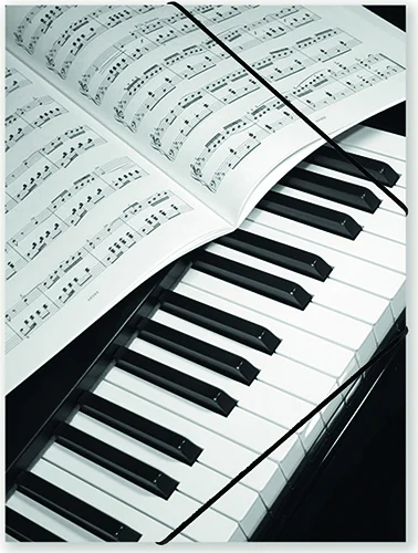 File with elastic band Piano/Sheet music