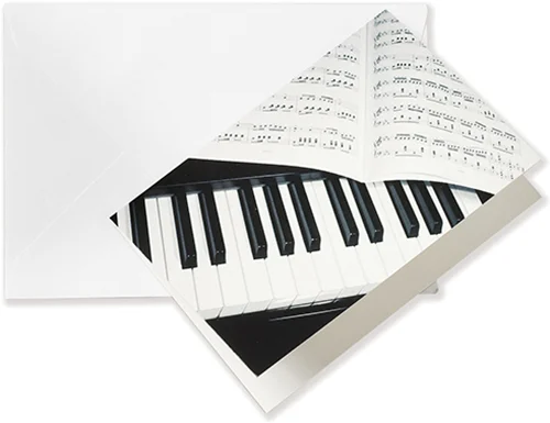 Greeting card Piano/Sheet music A6
