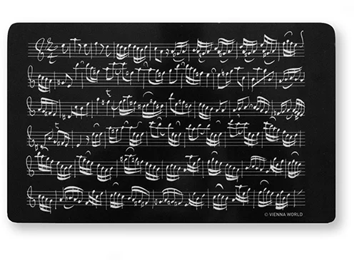 Cutting board Sheet music black