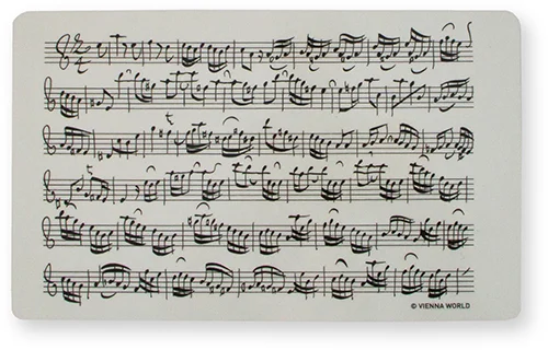 Cutting board Sheet music white