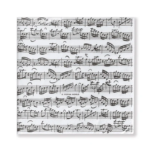 Paper napkins Sheet music 25x25cm