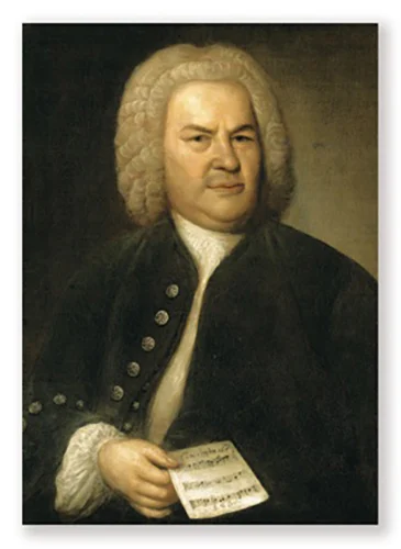 Postcard Bach Portrait