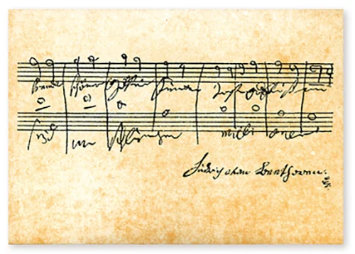 Postcard Beethoven - Ode an die Freude