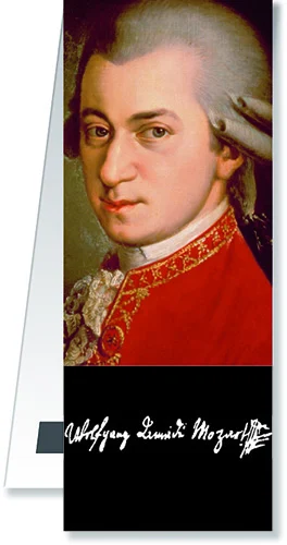 Bookmark Mozart Portrait magnetic