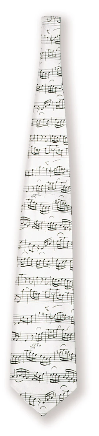 Tie Sheet music white