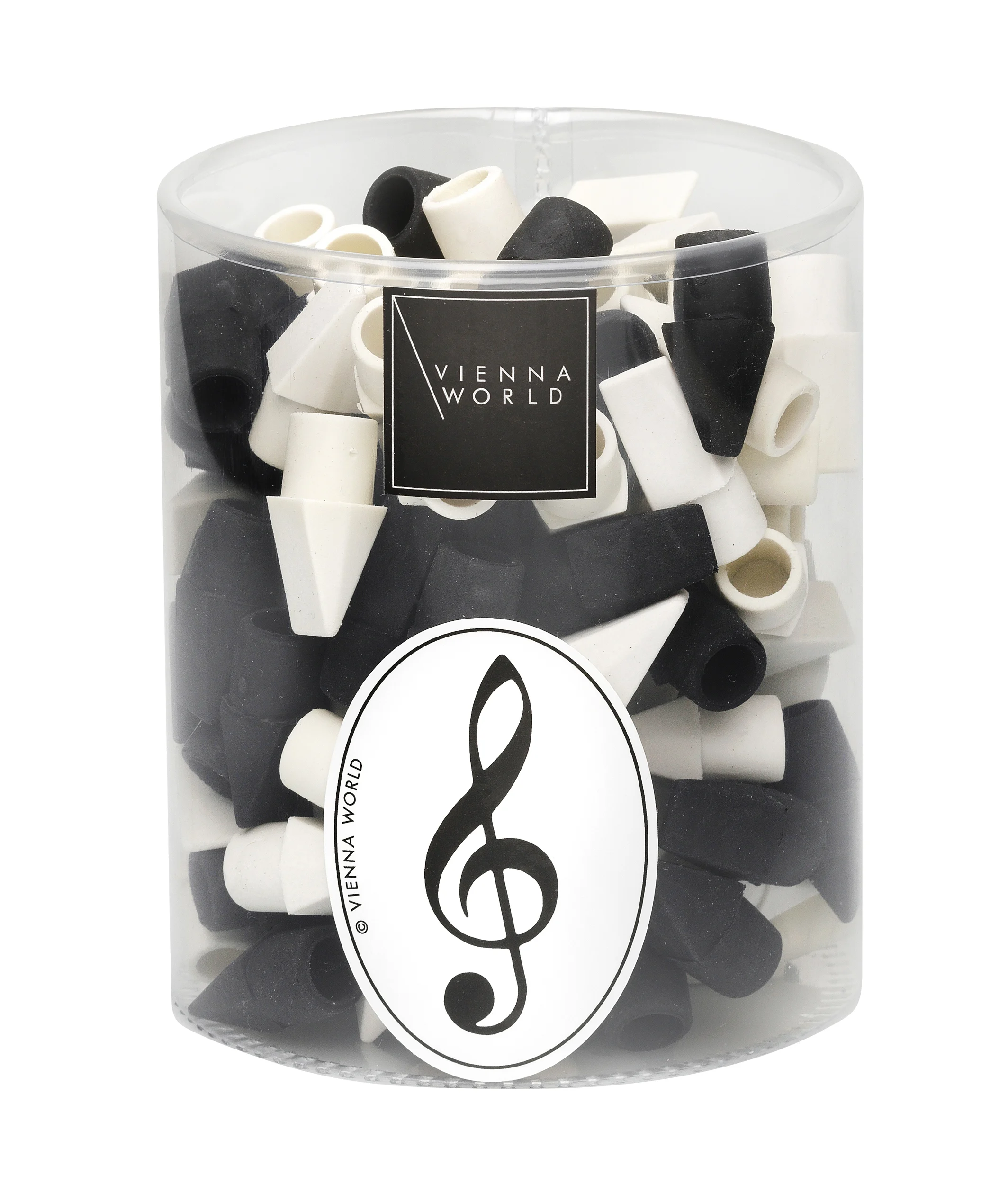 Eraser Topperbox black/white (120 pcs)