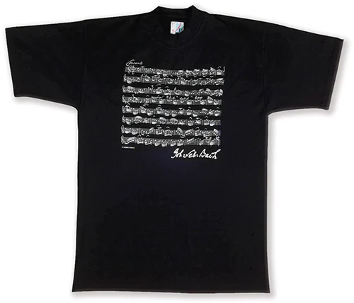T-Shirt Bach black M