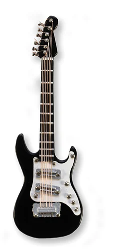 E-Guitar black magnetic