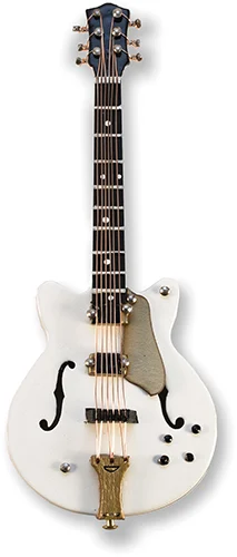 E-Guitar white/gold magnetic