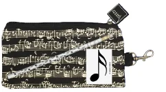 Shake Pencil Case Music Sheet Black de luxe
