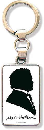 Keyring Beethoven Silhouette
