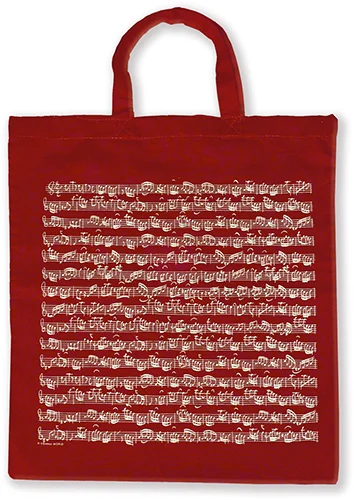 Tote bag Sheet music bordeaux