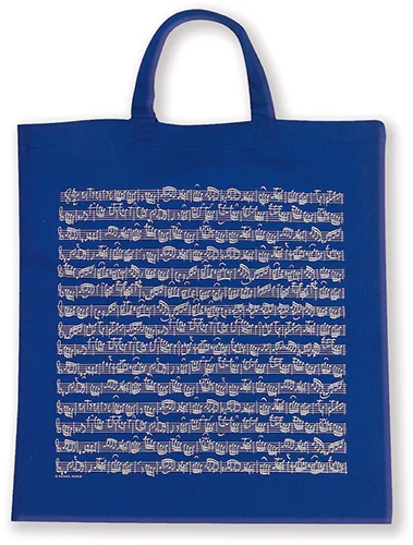 Tote bag Sheet music blue