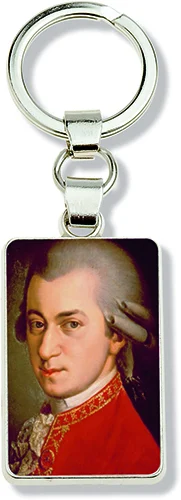 Keyring Mozart Portrait