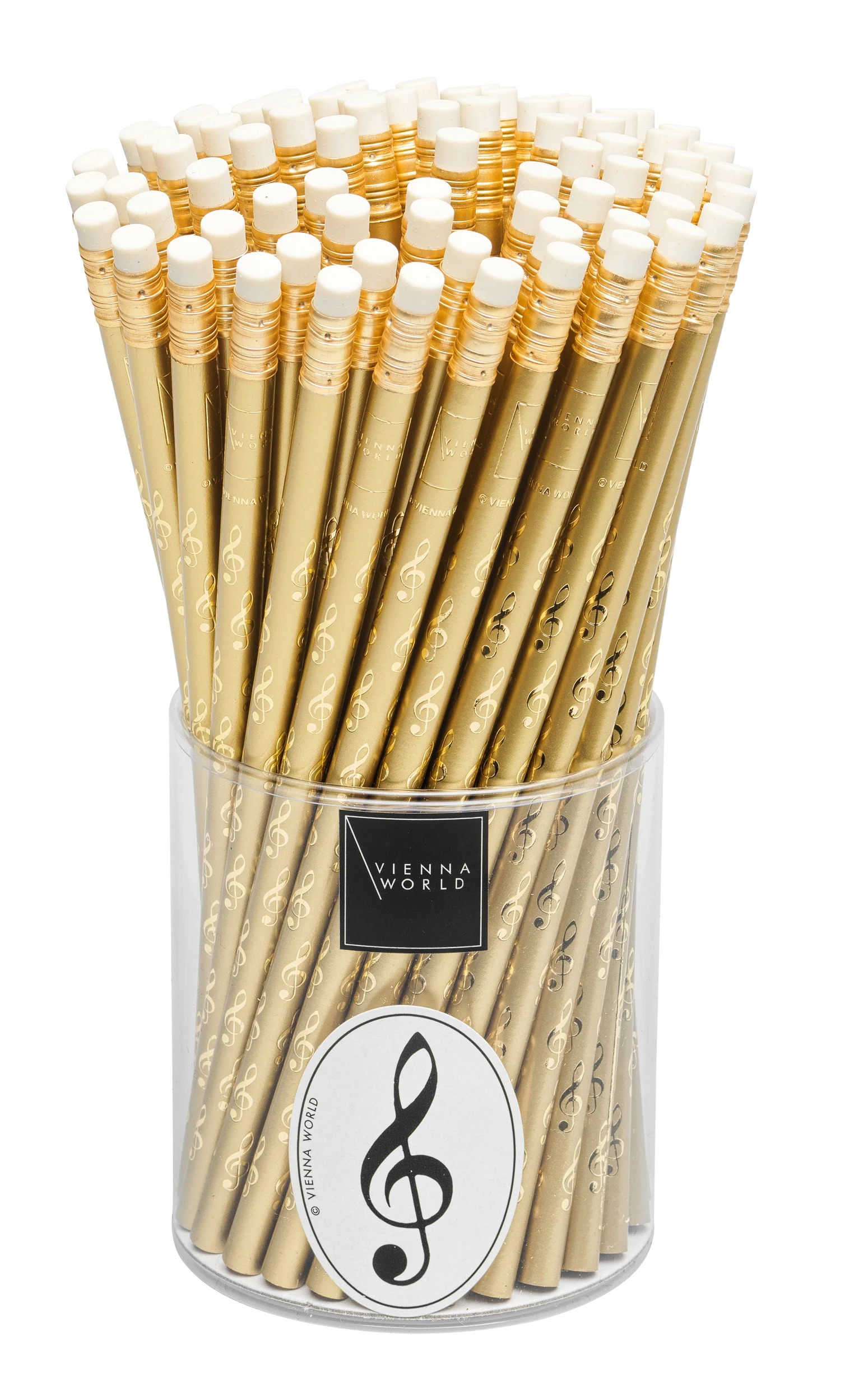 Pencil box G-clef gold (72 pcs)