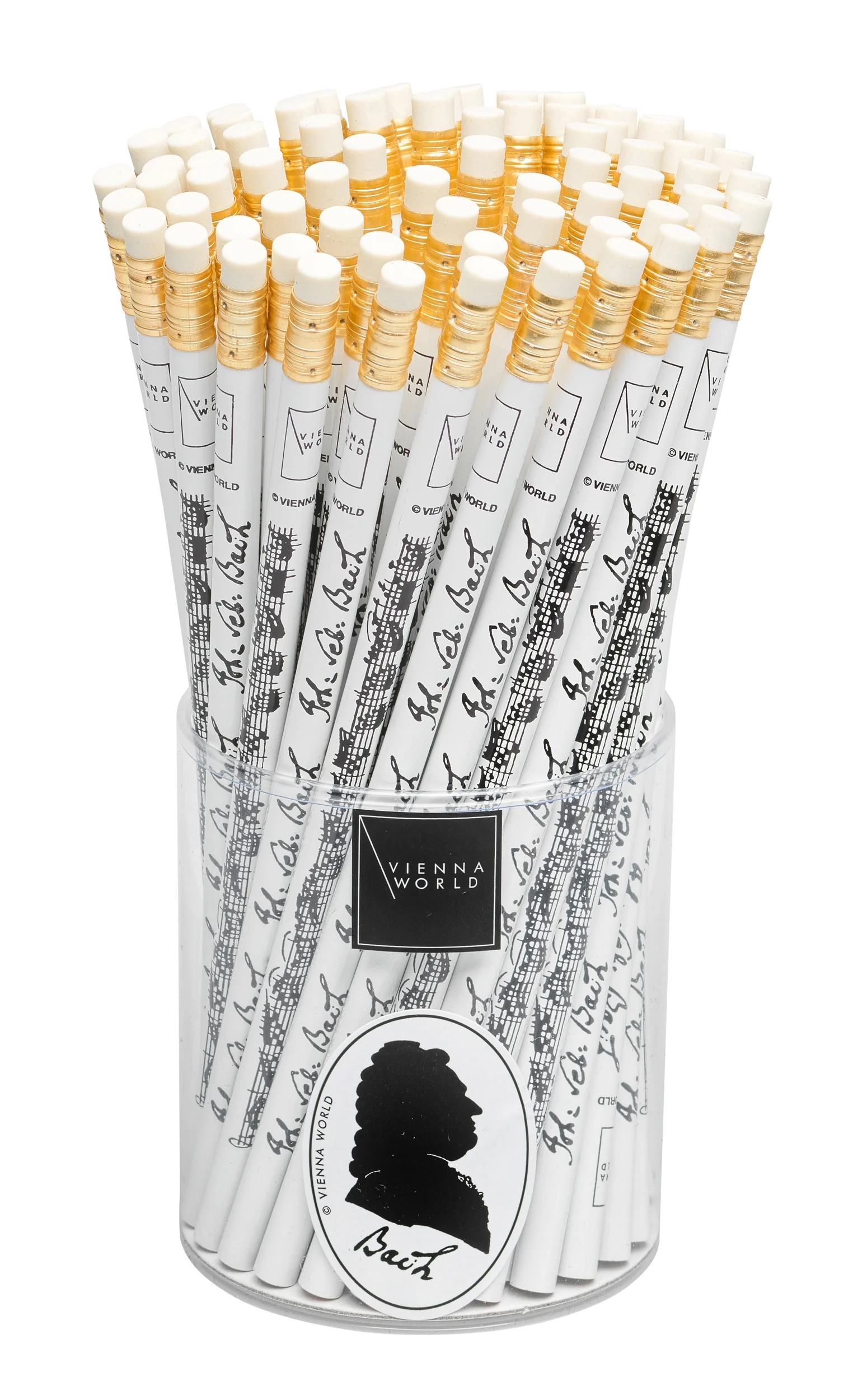 Pencil box Bach white