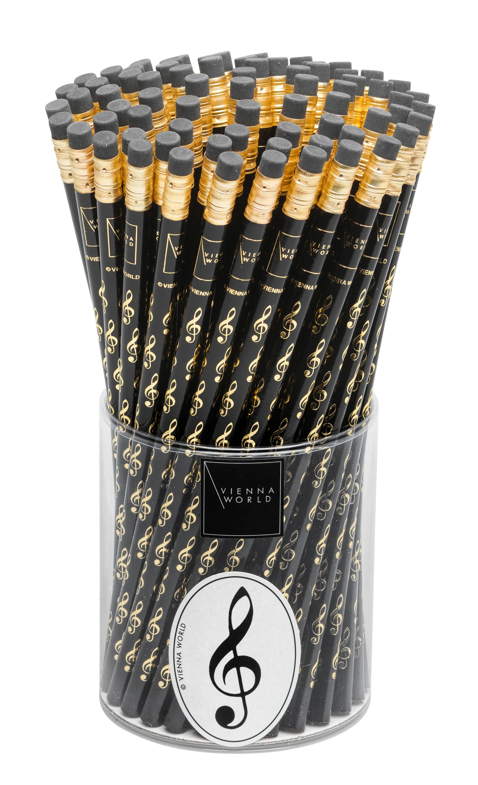 Pencil box G-clef black