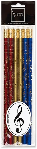 Assorted Treble Clef Pencil Set (6 pcs)