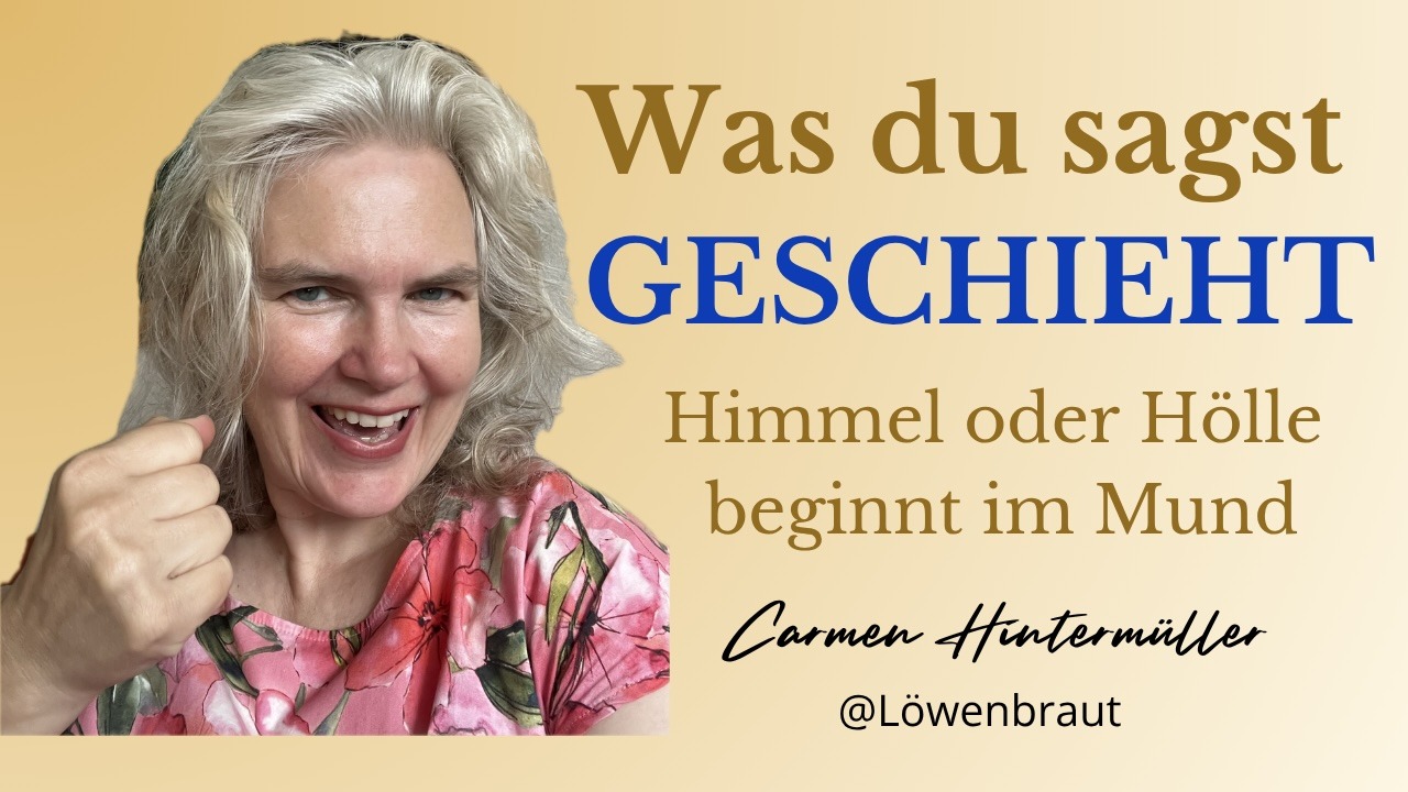 Christliches Coaching über die Kraft der Worte und die Identität in Jesus Christus nach der Bibel, Mensch spricht über geistliche Autorität und Leben erschaffen durch Sprache