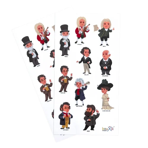 Bauxili Composers Stickers 1 (2 Sheets)