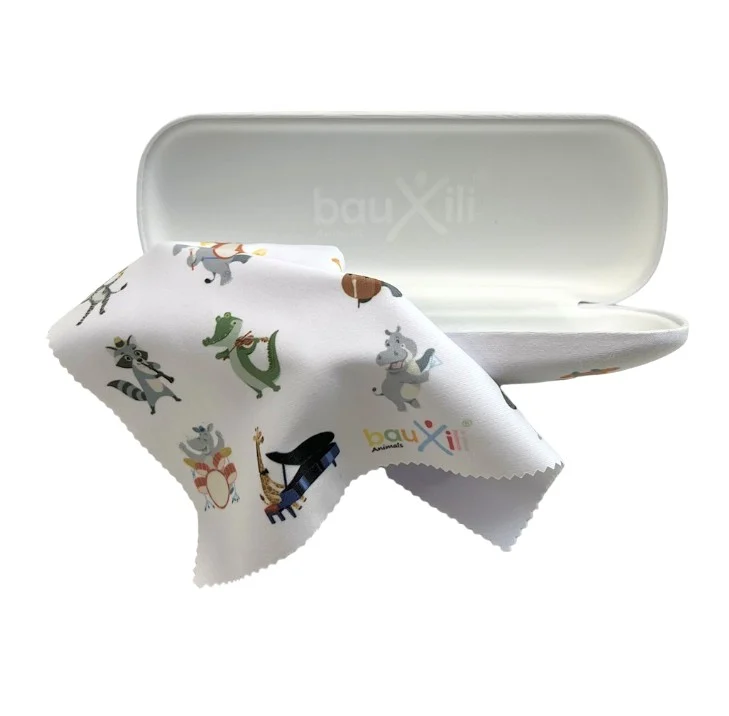 Glasses case with cleaning cloth Bauxili Animals