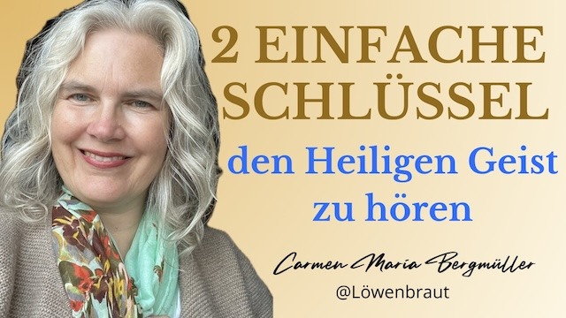 Carmen Bergmüller im Vlog-Beitragsbild zum Thema Führung durch den Heiligen Geist, Leben mit Jesus und Umwege im Glaubensweg