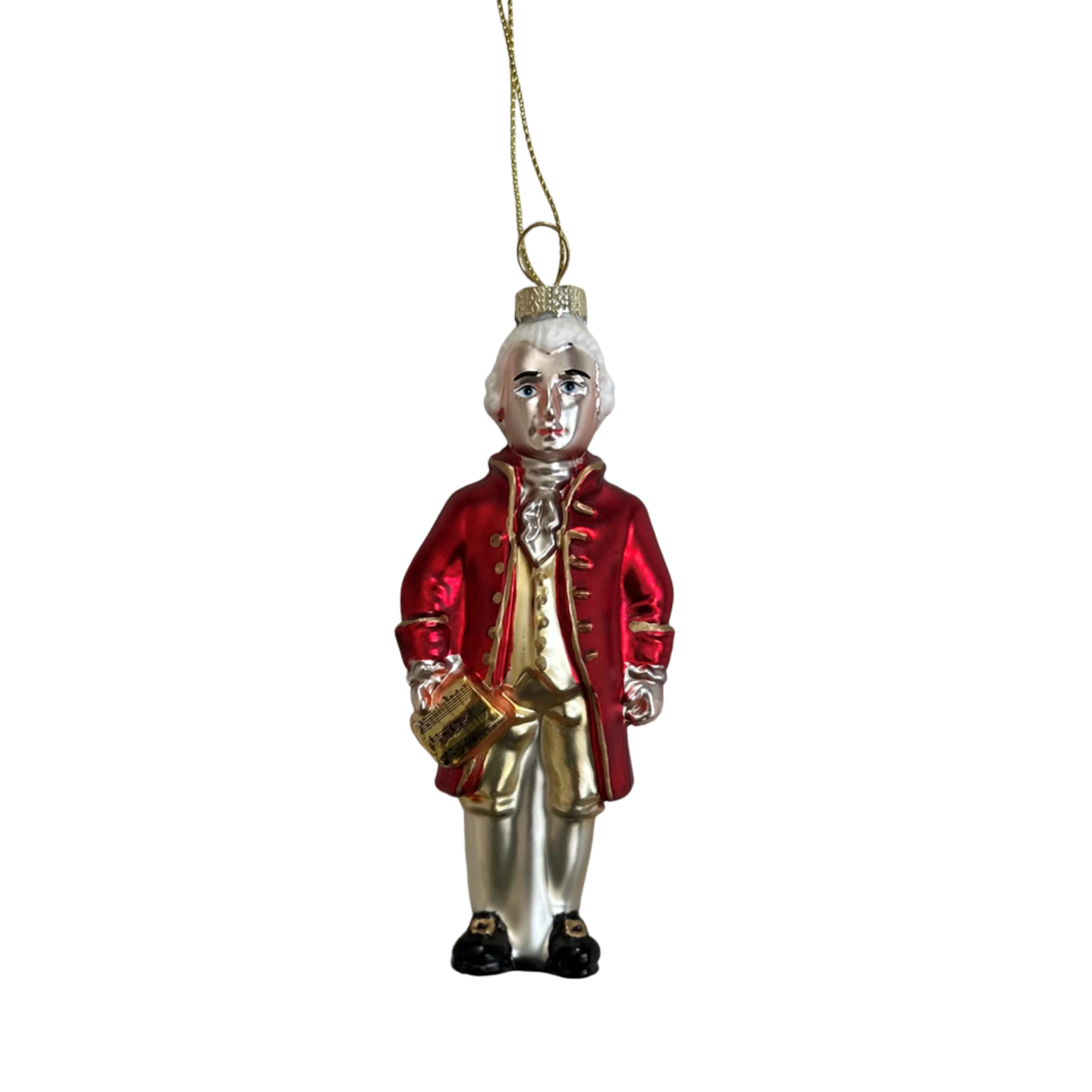 Glass Christmas Tree Ornament Mozart
