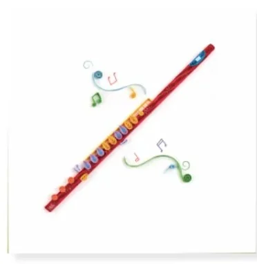 Greeting card Flute Paper Art