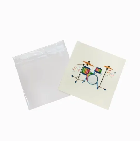 Greeting card Drums Paper Art